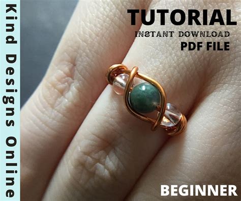 twist ring tutorial beginner ring wire wrapping tutorial diy pattern