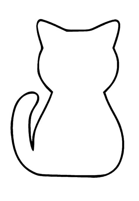 Molde Gato Para Imprimir
