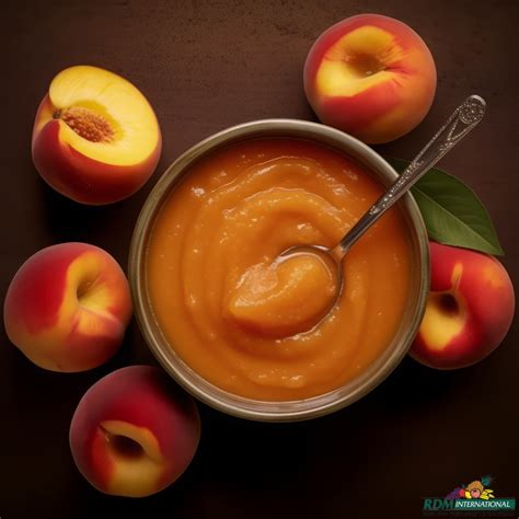how to make peach puree