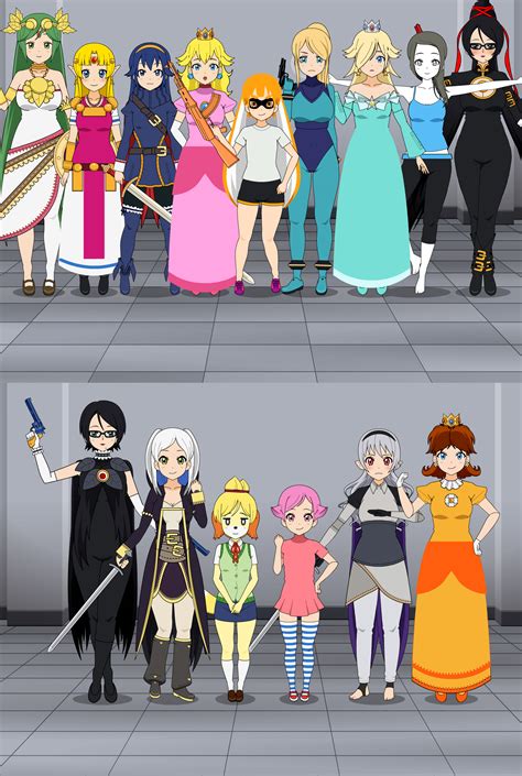 Super Smash Bros Girls by MrVic25 on DeviantArt