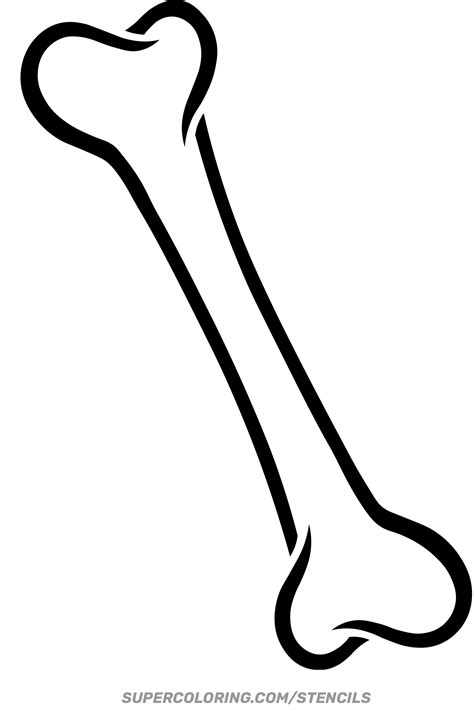 Stencil of Bone | Free Printable Papercraft Templates