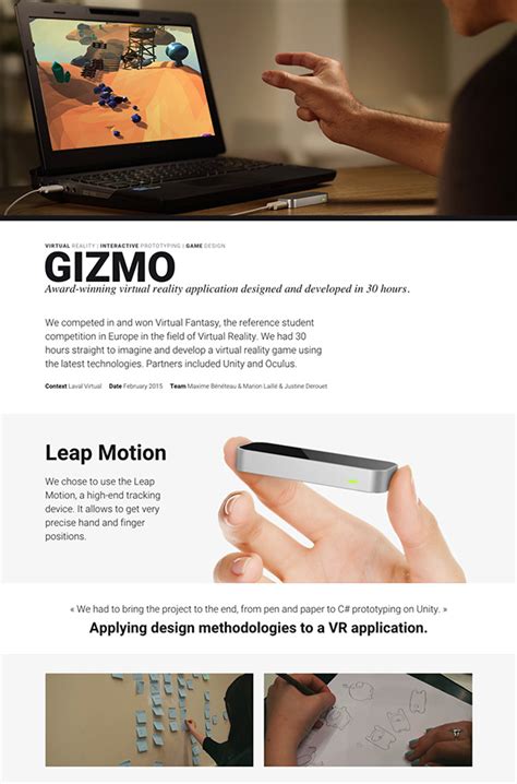 Gizmo | Award-winning VR application on Behance