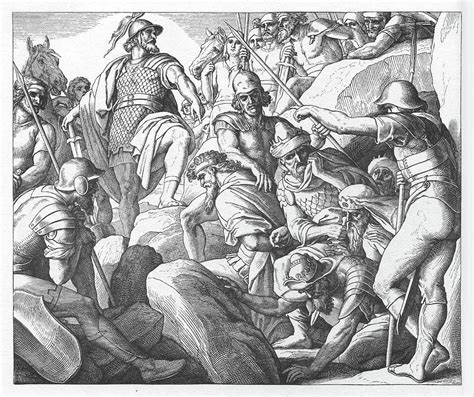 Joshua captures five kings at Makkedah, Joshua Painting by New Digital ...