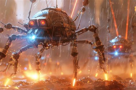 Premium Photo | A sudden power surge causes the nanobots to go int ...