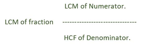 LCM and HCF of fractions | GeeksforGeeks