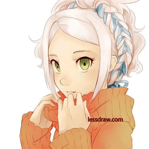 Как нарисовать аниме персонажа | Lessdraw