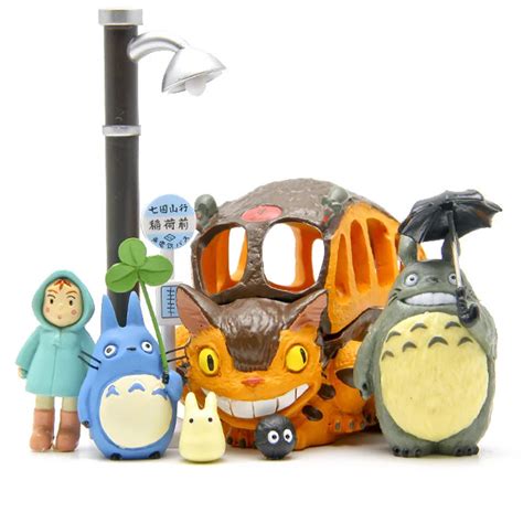 8pcs/lot Totoro figures toys 2016 New PVC Japanese Anime Satsuki Mei ...