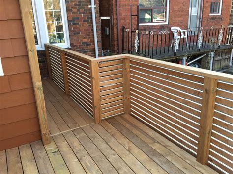 Horizontal Wood Railings