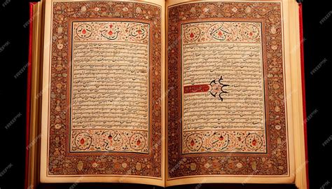 premium photo pages   quran  arabic texts