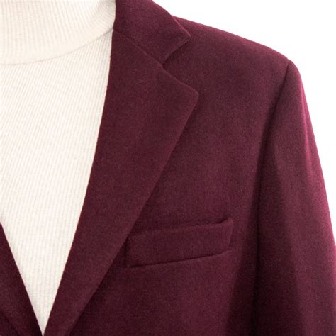 Burgundy Wool Slim-Fit Overcoat — dolce vita MEN