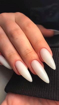 Pin by Evgenia_V on Ногти | Acrylic nails, White nails, Almond nails