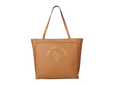 Купить Сумки тоут Рельефная сумка U.S. POLO ASSN., цвет - фиолетовый ...