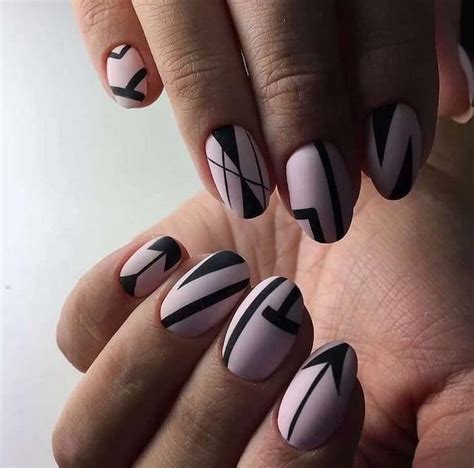 Маникюр На Средние Ногти Геометрия — Richnail.ru