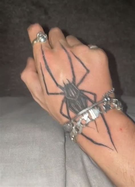 Spider hand tattoo aesthetic | Hand tattoos, Tattoos for guys, Hand ...