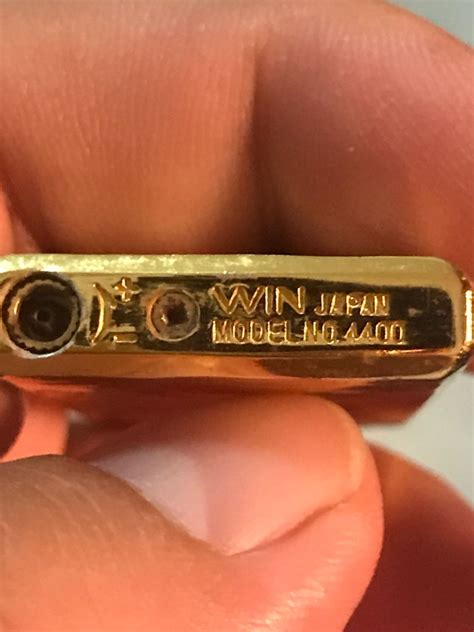 vintage gold plated win lighter japan womens fashion jewelry