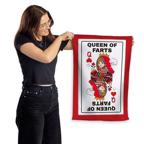 Queen of Farts - Microfibre Tea Towel – https://britishmade.gifts/