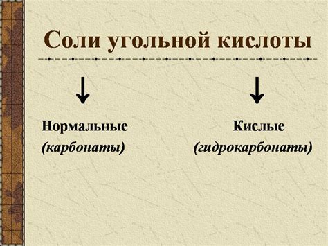 Карбонаты - Презентации по химии