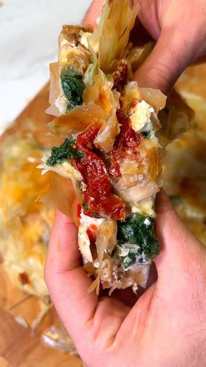 easy filo recipe cheesy spinach filo pie   skillet youtube