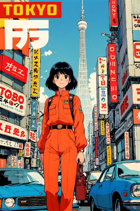 Tokyo Japan Retro Anime 80s Vintage by retro-anime9 in 2025 | Retro