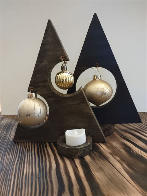 wooden christmas trees etsy