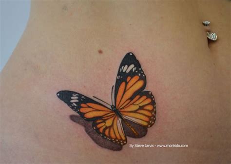 Orange Butterfly Tattoo | Feminine tattoos, Butterfly tattoo, Tattoos