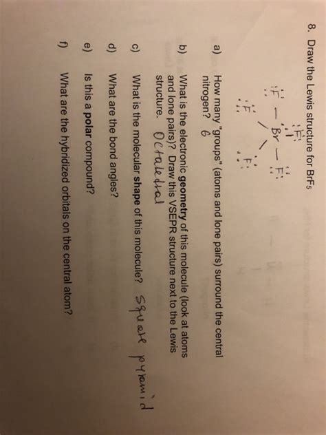 Solved 10. Draw the Lewis structure for NH3 a) How many | Chegg.com