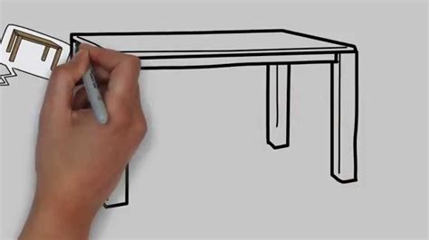 How to draw a table step by step for kids - Easy drawing for kids step ...