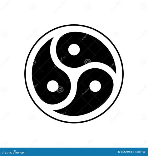 BDSM Emblem Symbol Isolated. Logo Sexual Subculture Stock Vector
