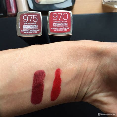Губная помада MAYBELLINE Color Sensational Роскошный цвет - «Отличные ...