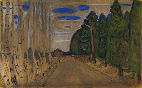 Edvard Munch - Landscape with a Road