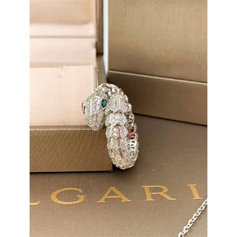 Кольцо змея Bvlgari Serpenti (серебро 925) (Арт. BVL-2008) купить по ...