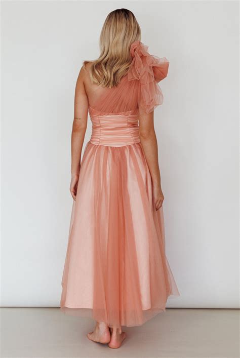 Shop the Let's Elope Bow Shoulder Midi Dress Lipstick