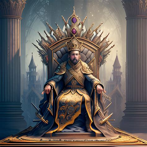 Fantasy King On Throne