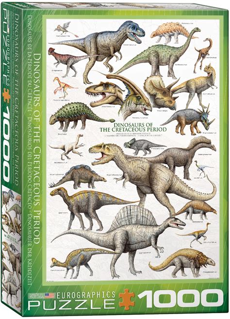 Dinosaurs of Cretaceous Period 1000 piece puzzle