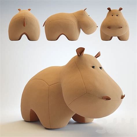 3d модели: Игрушки - Игрушка бегемот из фетра | Fabric toys, Dolls ...