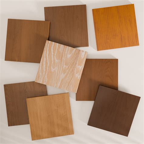 timber finish sample box