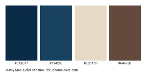 Manly Man Color Scheme » Blue » SchemeColor.com