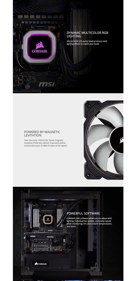 Buy Corsair Hydro Series H115i Pro 280mm Liquid CPU Cooler [CW-9060032 ...