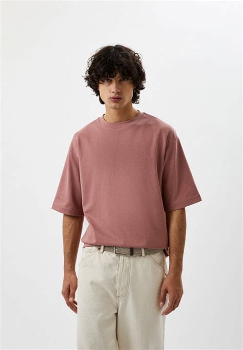 Футболка UNIQLO Uniqlo U AIRism с хлопком, цвет: розовый, RTLACA440401 ...