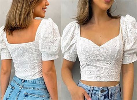 Выкройка романтичного топа