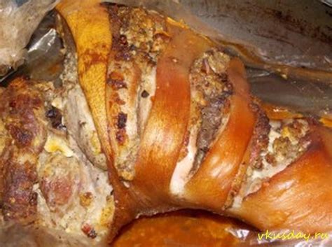 Свинная рулька в рукаве для запекания со специями - Вкусный день | Еда ...