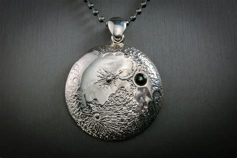 moon pendant  aerolite meteorites