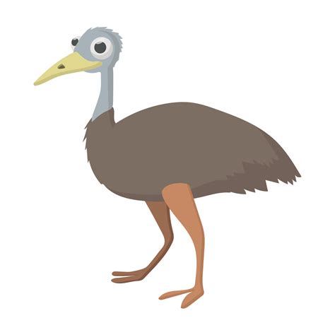 Emu icon, cartoon style 14187819 Vector Art at Vecteezy