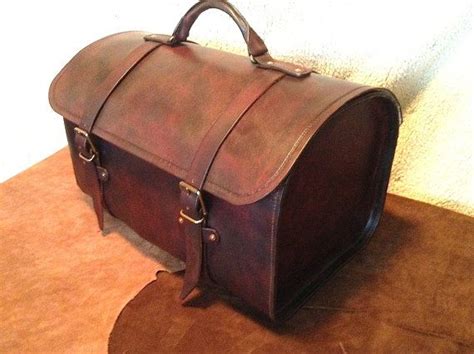 Vintage style leather Portmanteau luggage by ThunderAlleyLeather ...