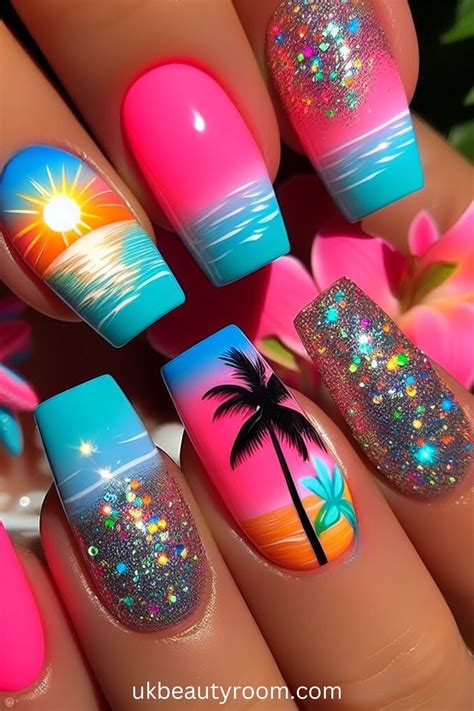bright nails  flaunt  summer season nail colors stylish