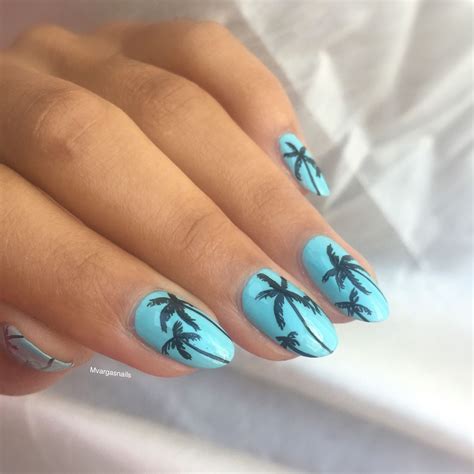 nail design palm tree 8