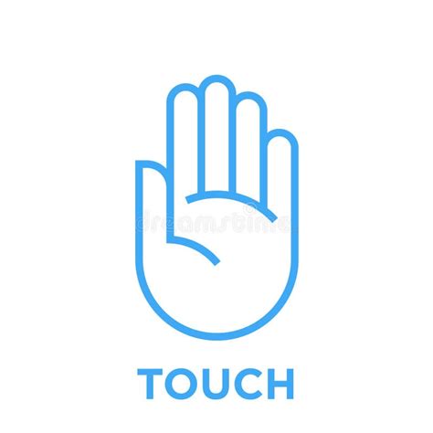 hand touch icon stock vector illustration  editable