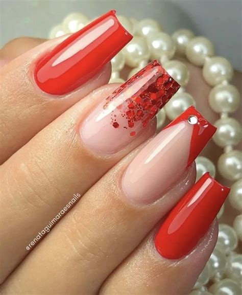 Unhas Em Gel Decoradas Vermelhas