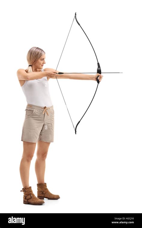 archer pose cut  stock images pictures alamy