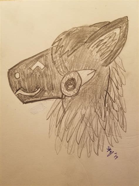 Quick and simple protogen drawing done yesterday. Art by me. : r/protogen